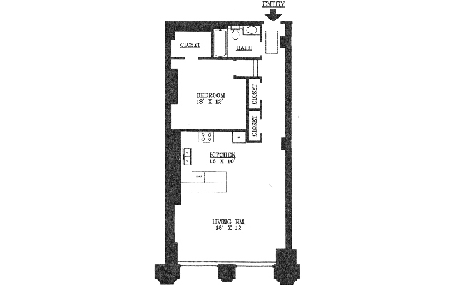1 bed, 1 bath, 778 sqft, $1,189, Unit 611