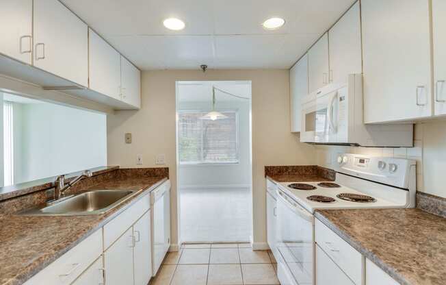 Apartment kitchen with classic finishes  at Lenox Park, Silver Spring, MD, 20910