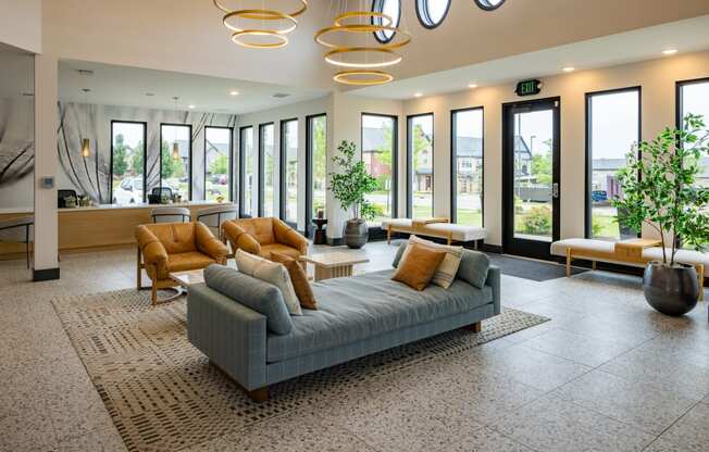 Resident clubhouse at Quarry Apartments and Townhomes in DeWitt Michigan