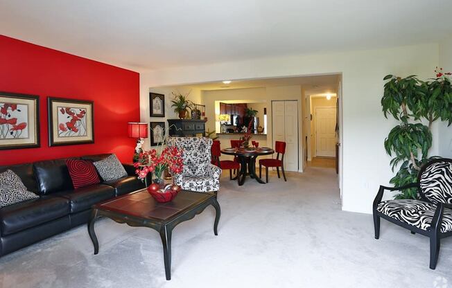 Phase 1 - Spacious Carpeted Living Room