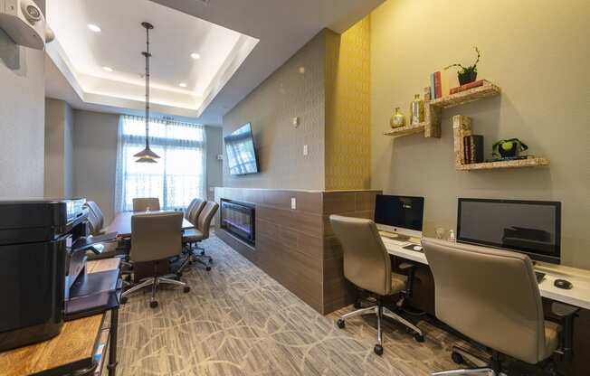 Business Center  at Townhomes at Woodmill Creek, The Woodlands, Texas