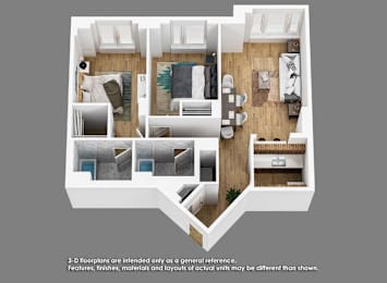 2 beds, 2 baths, 1,014 sqft, $4,203