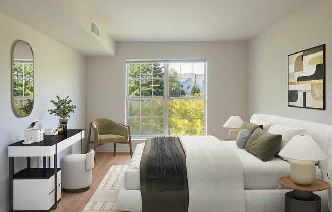 Bedroom with Hard Surface Flooring