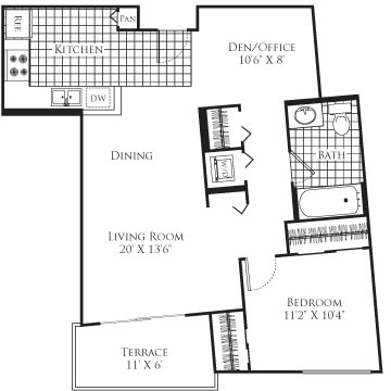 1 bed, 1 bath, 777 sqft, $2,478, Unit 409