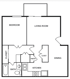1 bed, 1 bath, 695 sqft, $999