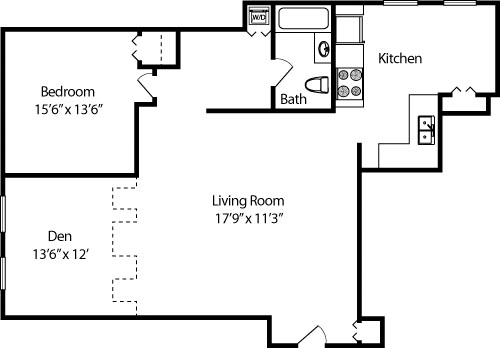 1 bed, 1 bath, 772 sqft, $2,036, Unit B3
