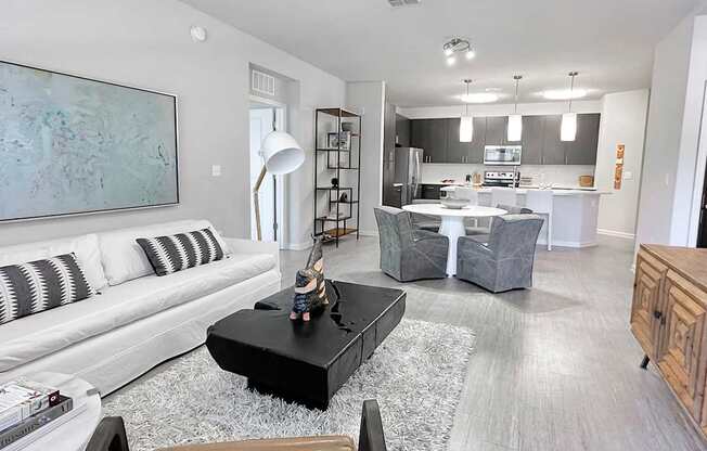 Spacious living and dining areas