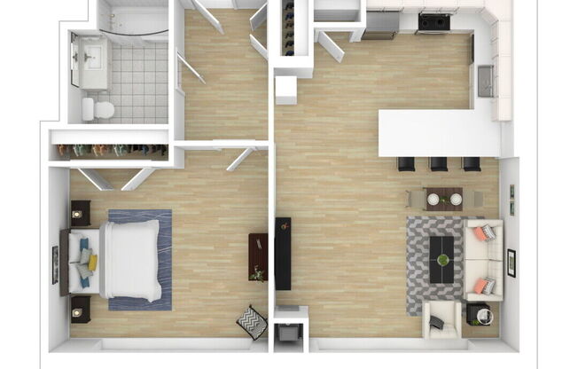 1 bed, 1 bath, 784 sqft, $1,655