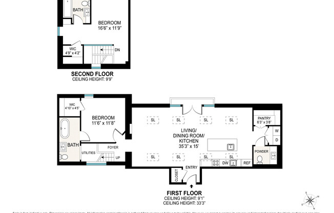 2 beds, 2.5 baths, $12,000, Unit C1