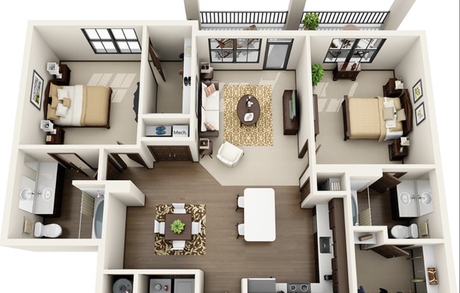 Riverhouse B2 Floor Plan