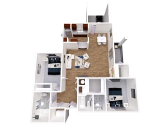 2 beds, 2 baths, $2,270