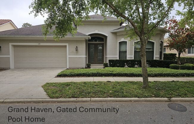 Stunning Lakefront Pool Home, 3/2/2 - Grand Haven Gated Community