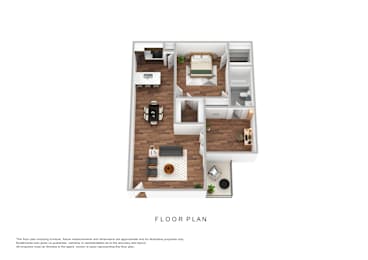 2 beds, 1 bath, 834 sqft, $960