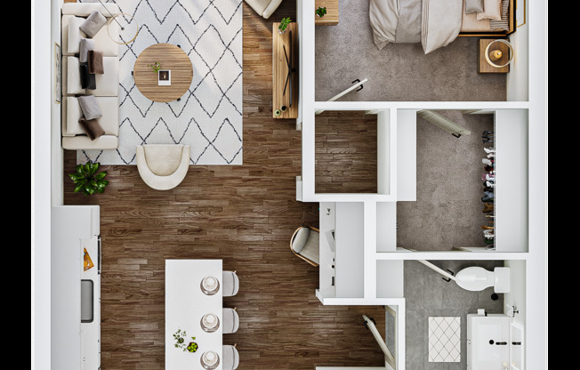 1 bed, 1 bath, 908 sqft, $2,185, Unit 107