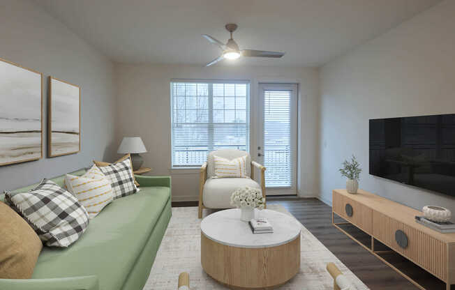 Living Room with Hard Surface Flooring