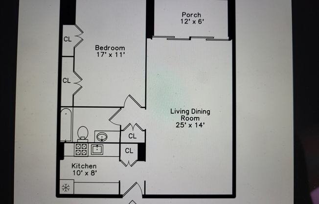 1 bed, 1 bath, 870 sqft, $3,200, Unit 915