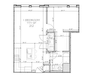 1 bed, 1 bath, 752 sqft, $2,650