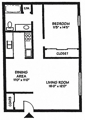 1 bed, 1 bath, 782 sqft, $950