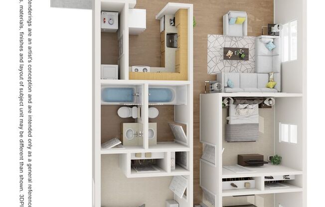 3 beds, 2 baths, 1,078 sqft, $1,375, Unit 420V