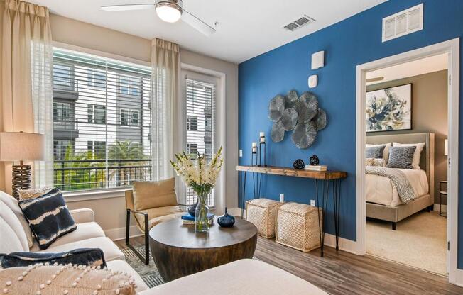 Living Room With Bedroom View at Berkshire Winter Park, Winter Park, Florida