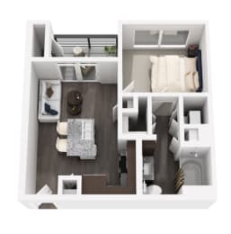 1 bed, 1 bath, 497 sqft, $1,608