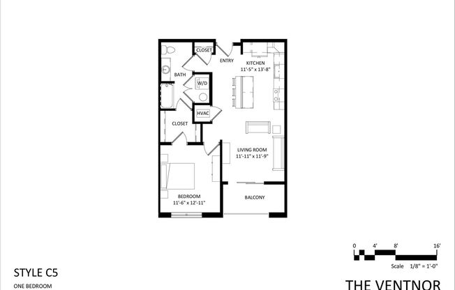 1 bed, 1 bath, 775 sqft, $1,315, Unit 204