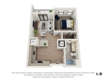 1 bed, 1 bath, 688 sqft, $2,795