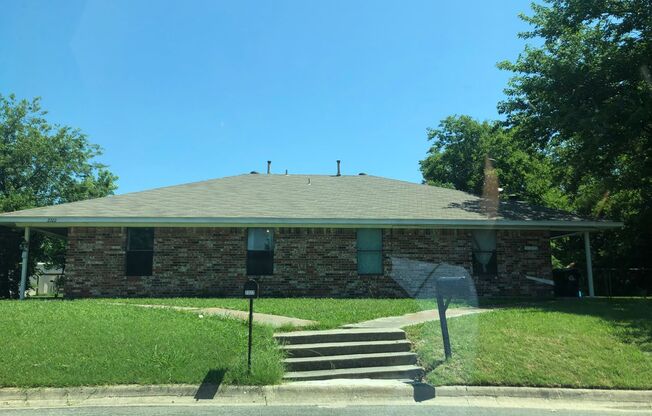 3 Bedroom and 2 Bath Duplex with Carport and Fenced Back Yard