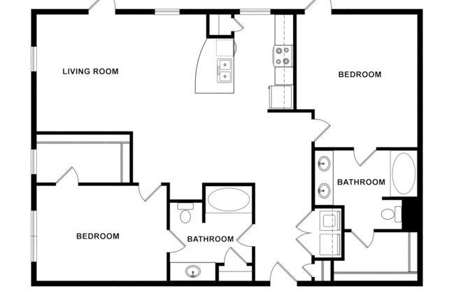 2 beds, 2 baths, 1,199 sqft, $2,085