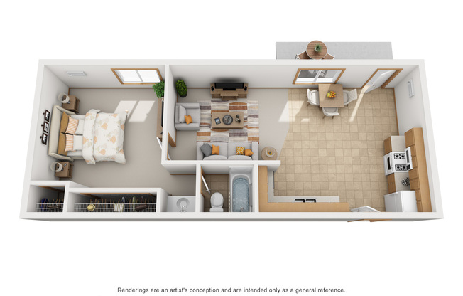 1 bed, 1 bath, 550 sqft, $1,040, Unit 3715-103