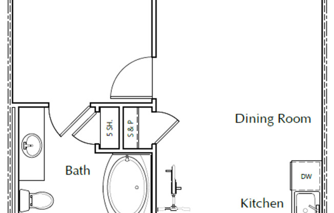 1 bed, 1 bath, 615 sqft, $1,855, Unit 25-304