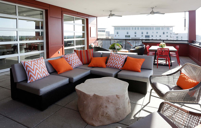 Rentable Rooftop Terrace at Link Apartments® West End, Greenville, SC
