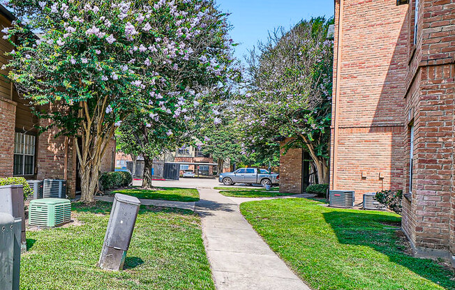 Courtyard Walking Path at River Pointe, Texas, 77304