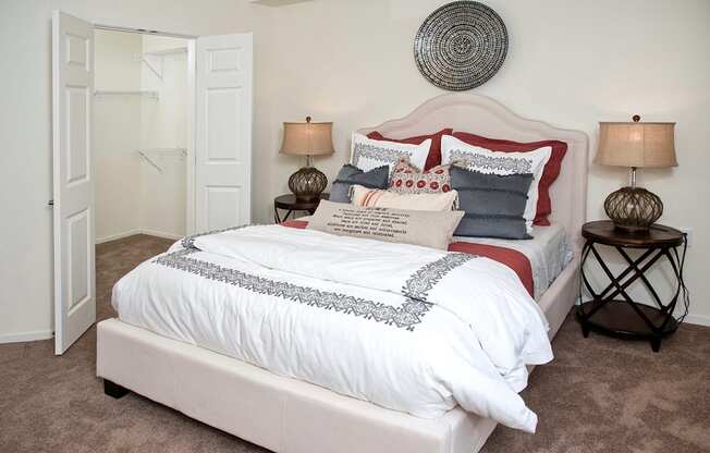 Gorgeous Bedroom with lamps at The Legends of Columbia Heights 55+ Living, Columbia Heights, 55421