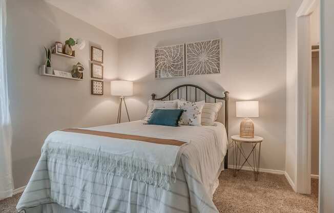 Bedroom With Plush Carpet