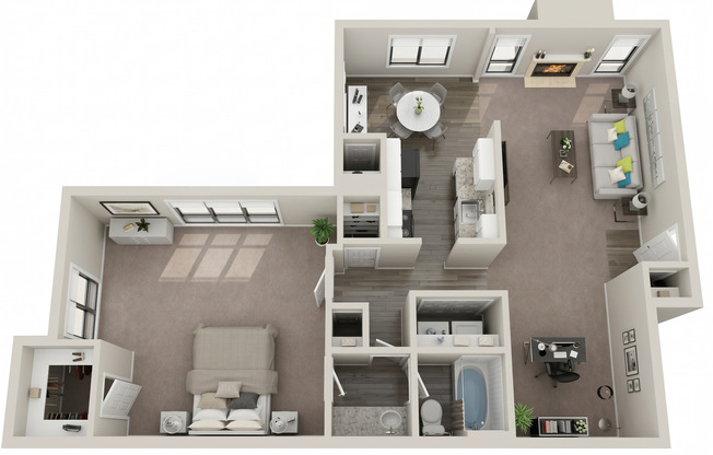 1 bed, 1 bath, 1,063 sqft, $1,400, Unit 0608