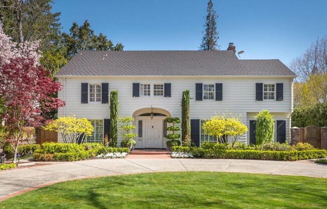 Classic Colonial home in the heart of prestigious Old Palo Alto w/ Pool