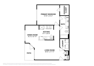 1 bed, 1 bath, 745 sqft, $1,346