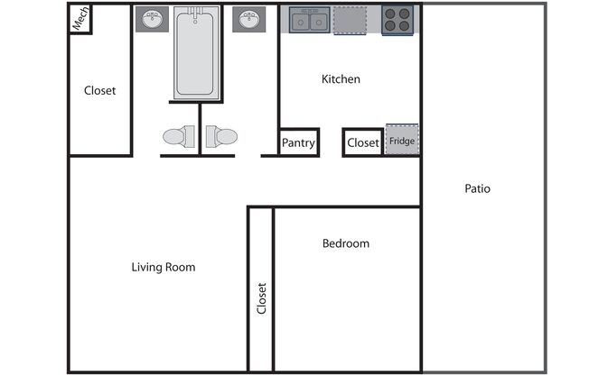 2 beds, 1.5 baths, 950 sqft, $959