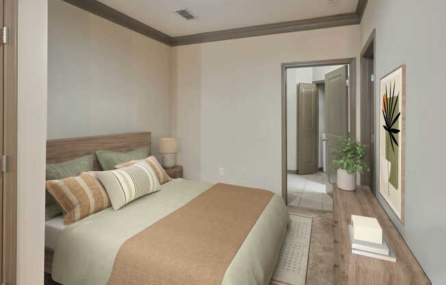 Bedroom with Hard Surface Flooring