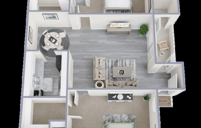 2 beds, 2 baths, 980 sqft, $1,200