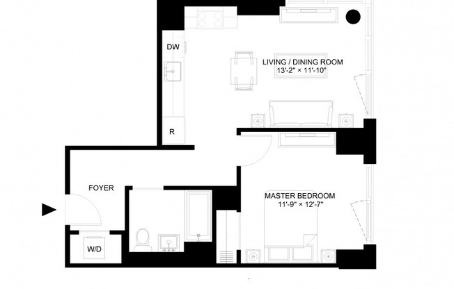 1 bed, 1 bath, $3,729, Unit 4023