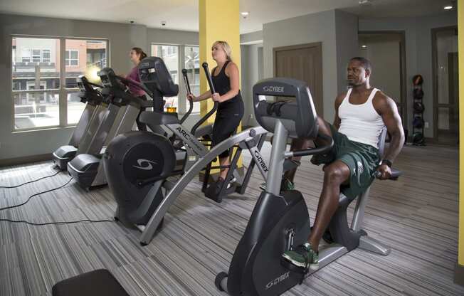 Fitness Studio at the Heights Apartments near Eastwood Towne Center