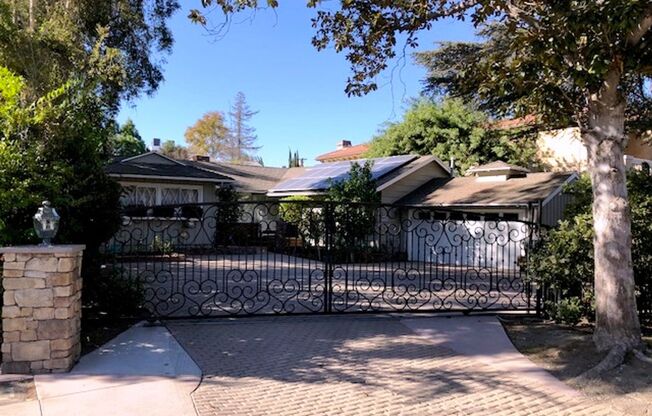 Encino 3+3 w/gated entry, pool + solar panels!