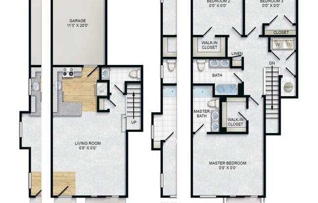 3 beds, 2.5 baths, 1,463 sqft, $2,963, Unit 8-675