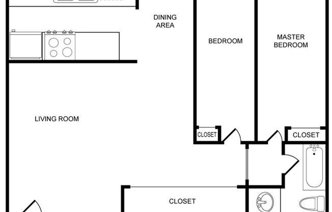 2 beds, 1 bath, 900 sqft, $2,300, Unit 8324-31