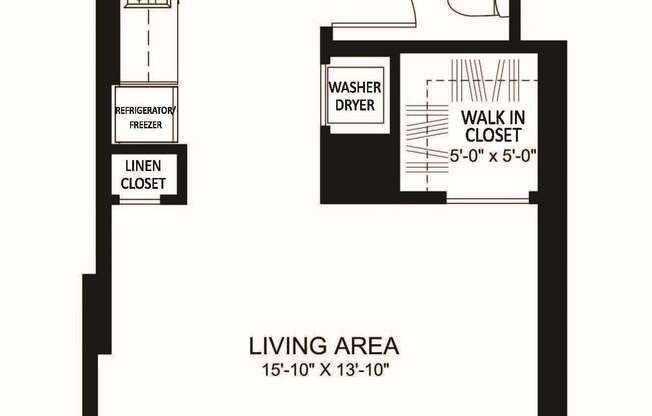 Studio, 1 bath, 505 sqft, $3,095