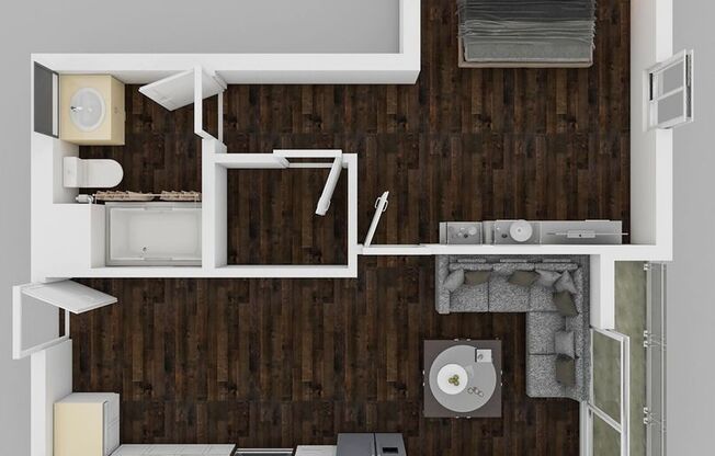 1 bed, 1 bath, 605 sqft, $3,595, Unit 511