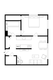 1 bed, 1 bath, 600 sqft, $1,425