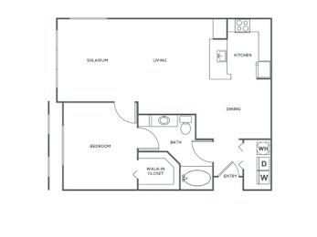 1 bed, 1 bath, 943 sqft, $1,804